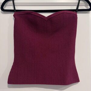 Aritizia Babaton Maroon Top Women Size S Everyday